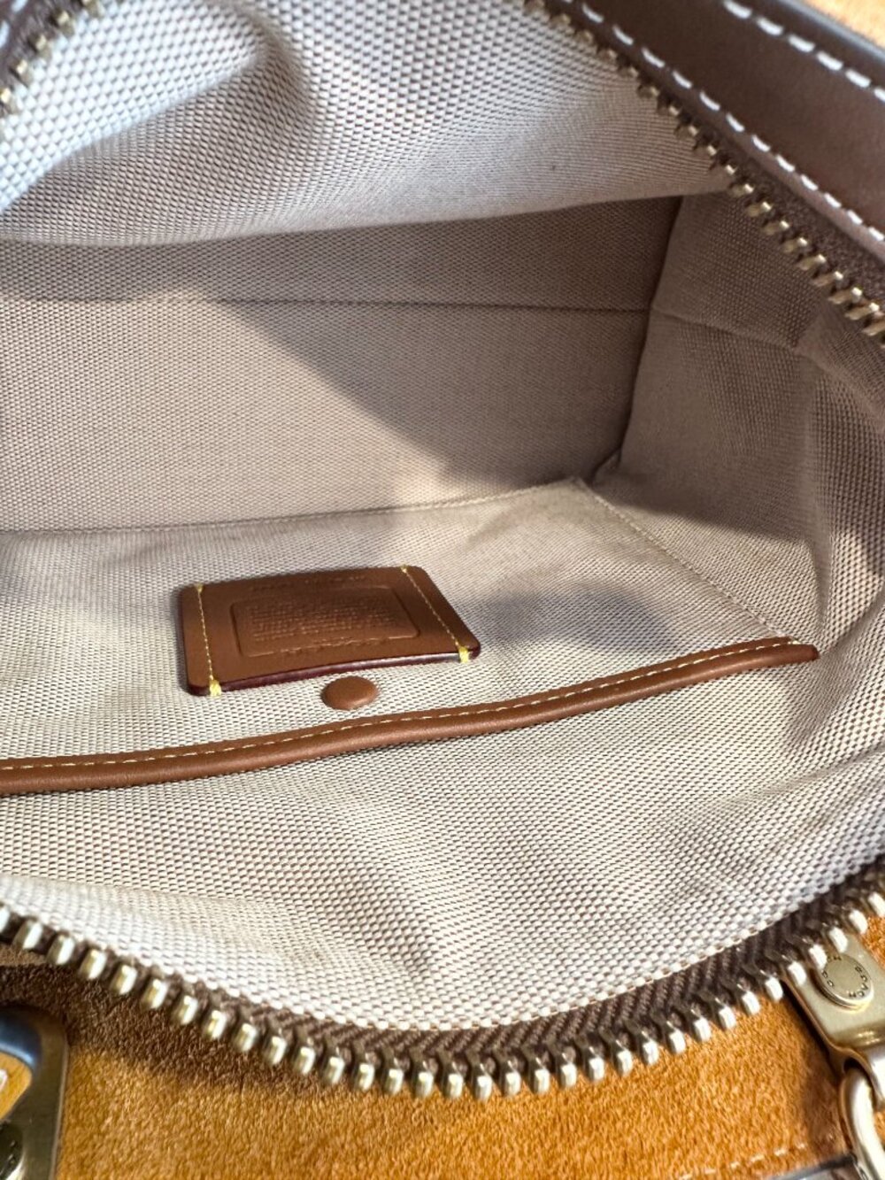 COACH Rogue 25 Signature Textile Jacquard – Brown/Tan - Picture 13 of 16